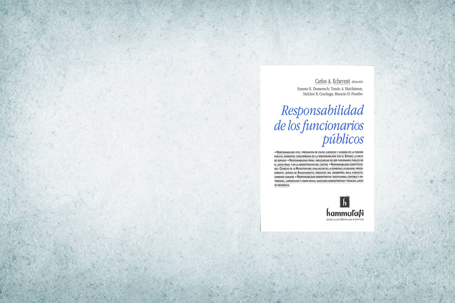 Responsabilidad de los funcionarios públicos
